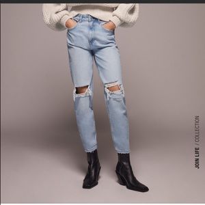 Zara mom fit jeans🤩